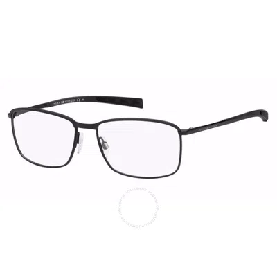 Tommy Hilfiger Demo Rectangular Men's Eyeglasses Th 1954 0003 56 In Black
