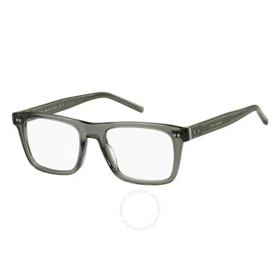 Shop Tommy Hilfiger Demo Rectangular Men's Eyeglasses Th 1892 06cr 52 In Grey