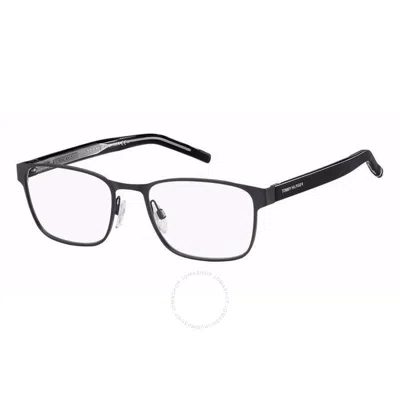 Shop Tommy Hilfiger Demo Rectangular Men's Eyeglasses Th 1769 0003 55 In Black