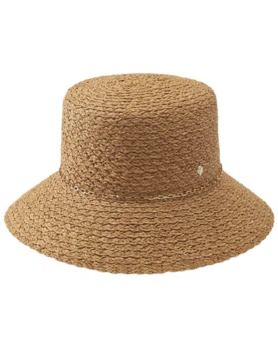 Shop Helen Kaminski Jetta Straw Hat In Brown