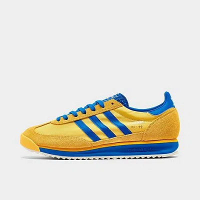 Shop Adidas Originals Adidas Men's Originals Sl 72 Rs Casual Shoes In Utility Yellow/bright Royal/core White