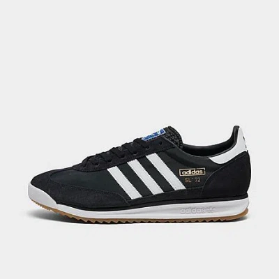 Adidas Originals Sl72 Retro Sport Sneakers In White And Black In Black/white/gum