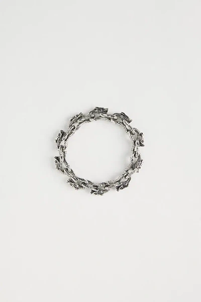 Shop Urban Outfitters Serpent Statement Bracelet In Silver, Men's At