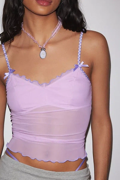 Shop Out From Under Just Like Candy Cami In Lavender, Women's At Urban Outfitters