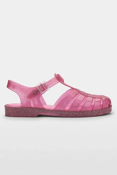 Shop Melissa Possession Jelly Fisherman Sandal In Glitter Pink, Women's At Urban Outfitters
