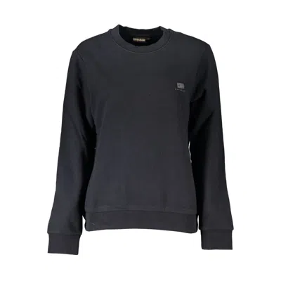 Shop Napapijri Black Cotton Sweater
