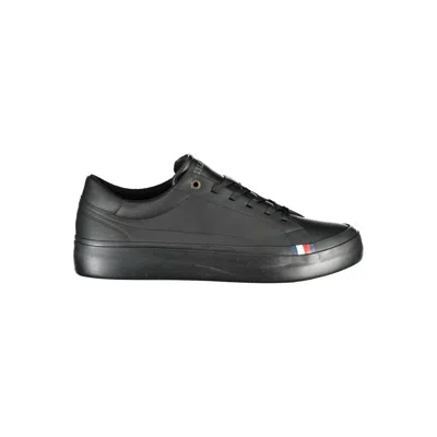 Shop Tommy Hilfiger Black Polyester Sneaker