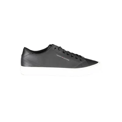 Shop Tommy Hilfiger Black Polyester Sneaker