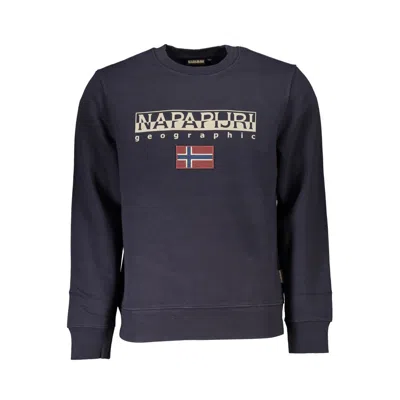 Shop Napapijri Blue Cotton Sweater