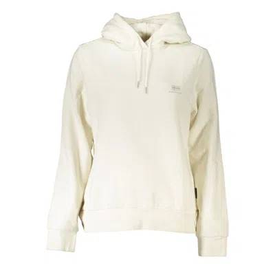 Shop Napapijri White Cotton Sweater