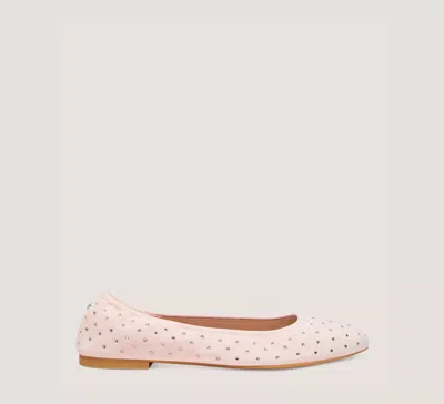 Shop Stuart Weitzman Bling Ballet Flat The Sw Outlet In Rosewater Pink