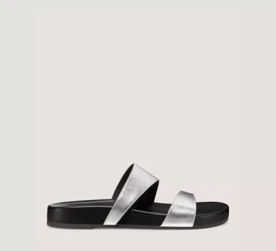 Stuart Weitzman Miami Sport Slide In Silver