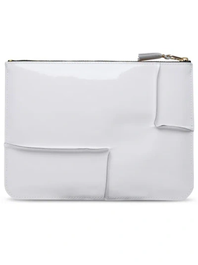 Shop Comme Des Garçons Medley' White Leather Packet