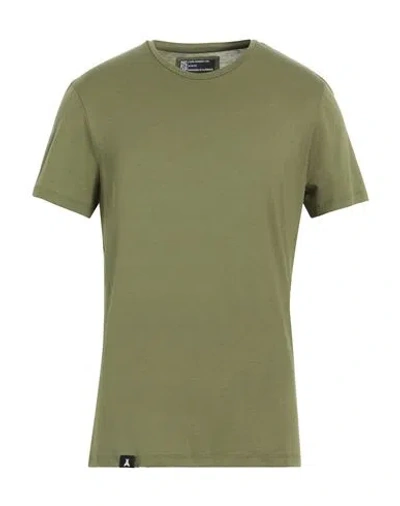 Shop Patrizia Pepe Man T-shirt Green Size Xl Lyocell, Cotton