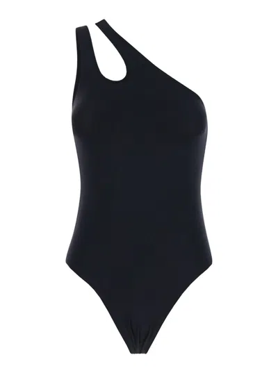 Shop Federica Tosi Cutout Swimsuit In Black