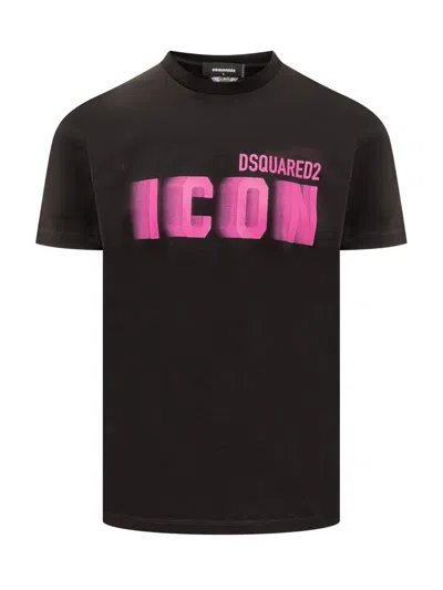 Shop Dsquared2 Icon Collection Icon Blur T-shirt In Black