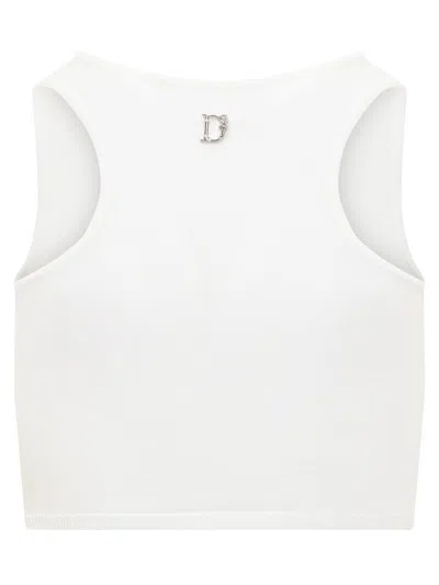 Shop Dsquared2 Top Cut Out In White