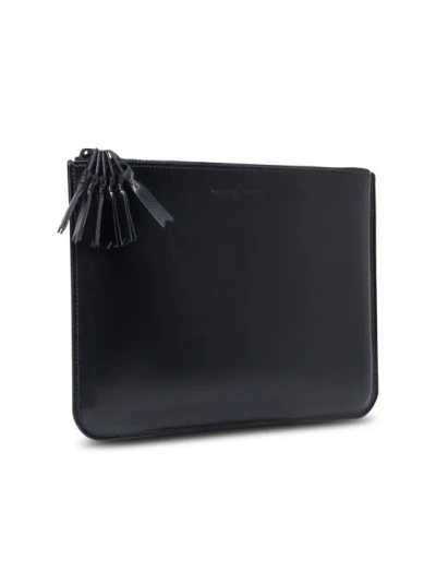 Shop Comme Des Garçons Medley' Black Leather Packet