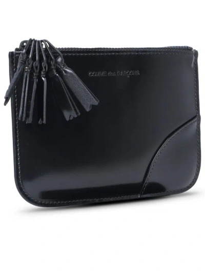 Shop Comme Des Garçons Medley' Black Leather Card Holder