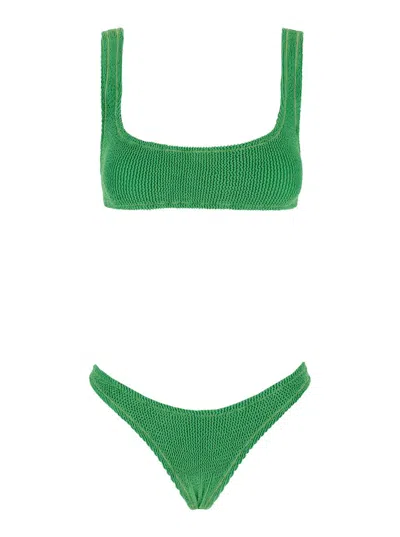 Shop Reina Olga 'ginny' Green Bikini In Techno Fabric Woman