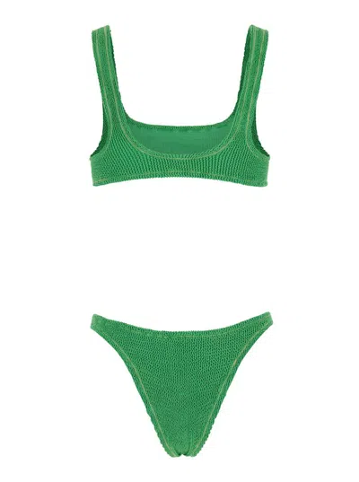 Shop Reina Olga 'ginny' Green Bikini In Techno Fabric Woman