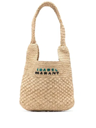 Shop Isabel Marant Small Praia Tote Bag In Natural