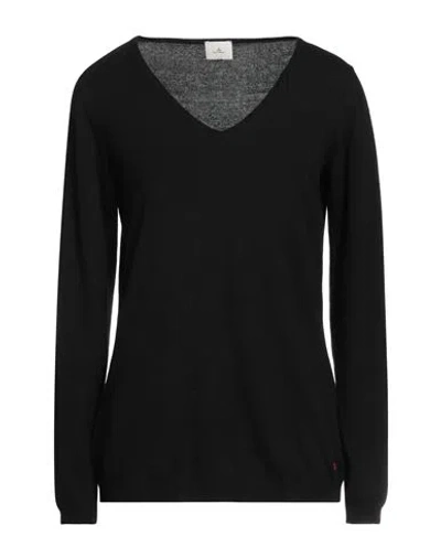 Peuterey Woman Sweater Black Size 4 Viscose, Wool, Polyamide, Cashmere In Black
