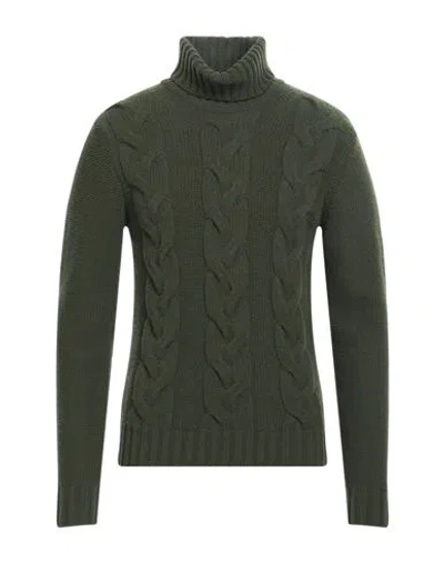 Shop K-way Man Turtleneck Military Green Size M Wool, Acrylic, Polyester