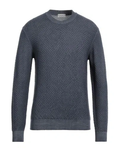 Shop Altea Man Sweater Slate Blue Size Xs Virgin Wool