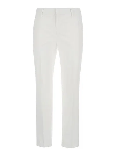 Shop Pt Torino New York Pants Gabardine In White