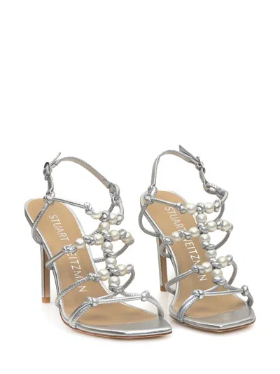 Stuart Weitzman Square In Silver