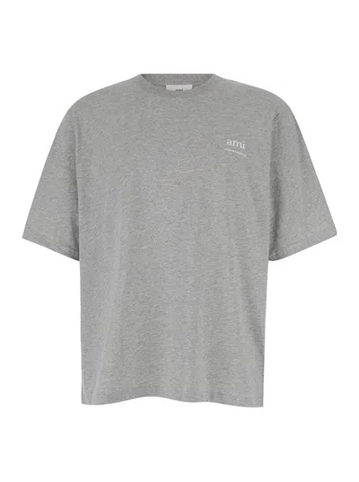Shop Ami Alexandre Mattiussi Tshirt Ami Am In Grey