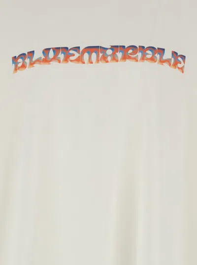 Shop Bluemarble Trippy Leaves Print Longsleeves T-shirt In White