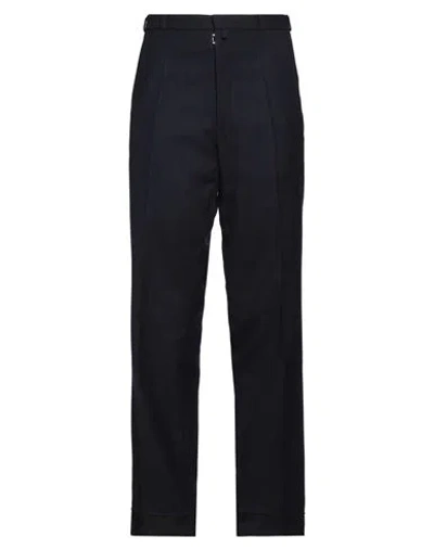 Maison Margiela Women's Wool Pant In Navy Blue