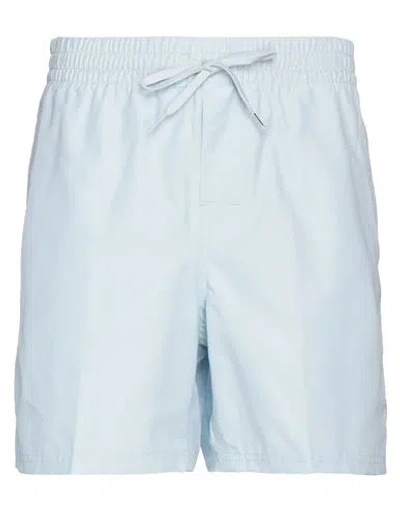 Shop Vans Man Shorts & Bermuda Shorts Sky Blue Size Xl Cotton, Nylon
