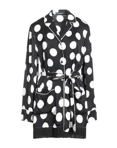 Shop Dolce & Gabbana Woman Blazer Black Size 10 Silk, Elastane