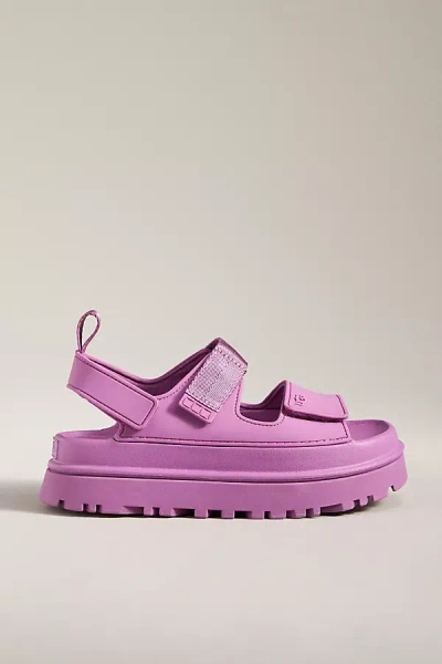 Shop Ugg Golden Glow Sandals In Purple