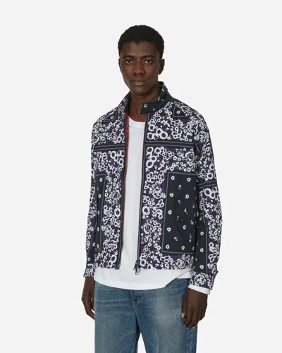 Baracuta Nòmarythm Textile G4 Bandana Jacket Dark Navy In Blue