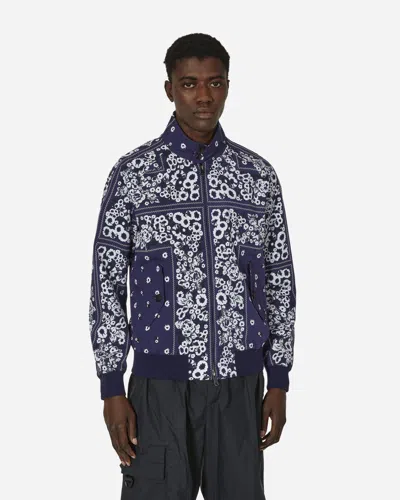 Baracuta Nòmarythm Textile G9 Bandana Jacket Indigo In Black