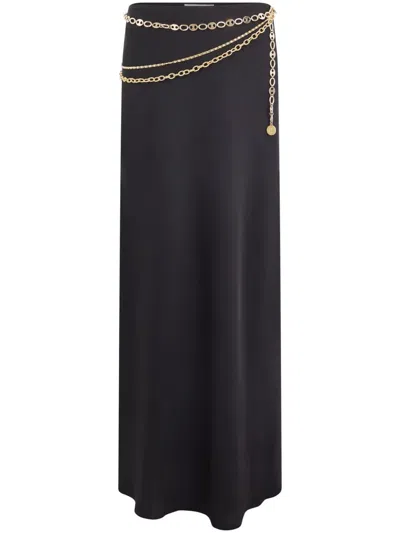 Shop Rabanne Chain-link Maxi Skirt - Women's - Polyester In Black
