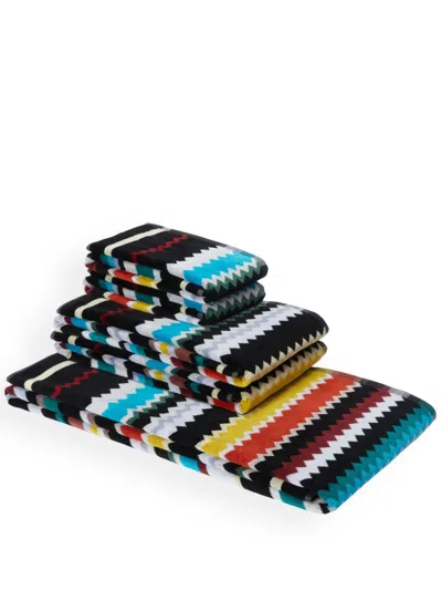 Missoni Black Curt Towel (set Of Five) In Black