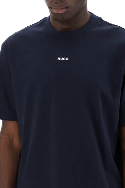 Shop Hugo Dapolino Crew-neck T-shirt In Black