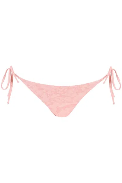 Shop Versace Baroque Bikini Brief In Pink