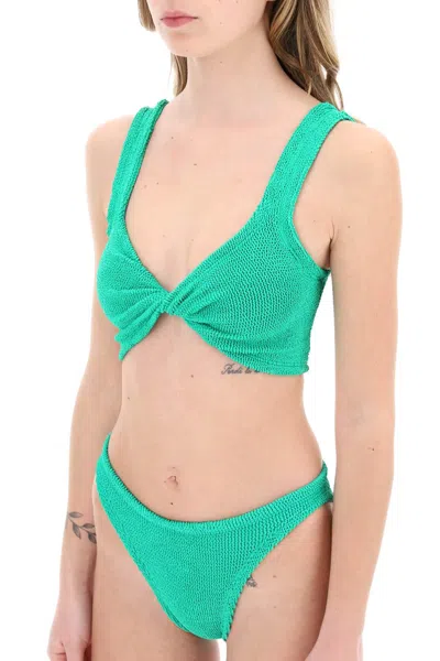 Shop Hunza G Juno Bikini Set In Green