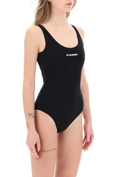 Shop Jil Sander One-piece Swimsuit In Black