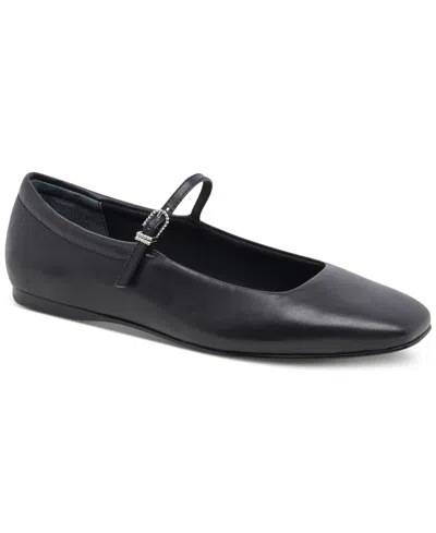 Shop Dolce Vita Women's Reyes Mary Jane Flats In Black Leather