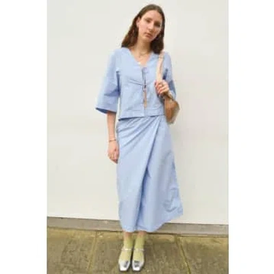 Shop Object Demi Brunnera Blue Midi Skirt
