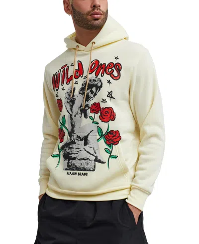 Shop Reason Men's Wild Ones Roses Pullover Hoodie In Tan