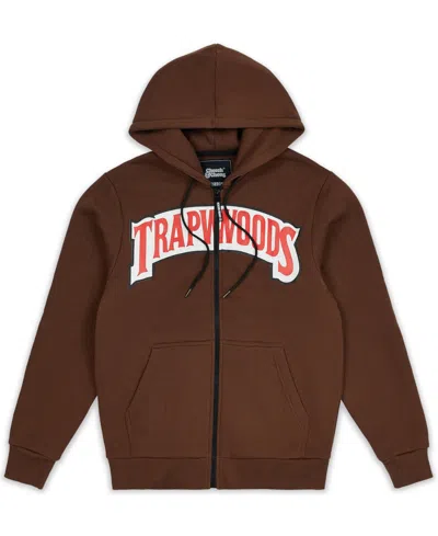 Shop Reason Men's Trapwoods Full Zip Hoodie In Brown