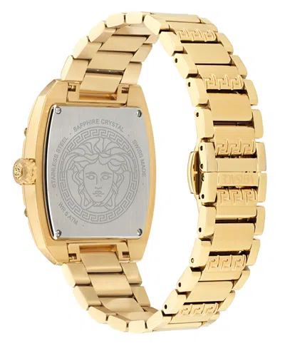 Shop Versace Women's Swiss Gold Ion-plated Stainless Steel Bracelet Watch 45x36mm